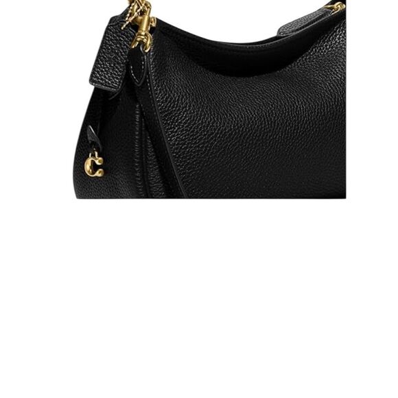 Coach Carry Black Leather Shoulder Bag - Picture 5 of 11